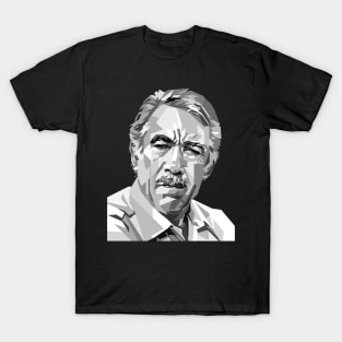 Anthony Quinn Portrait illustration in Grayscale T-Shirt